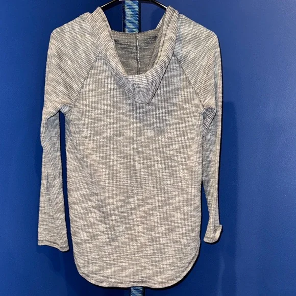 Inspired Hearta- Women’s Grey and White Striped Hoodie Size Large - Picture 3 of 14